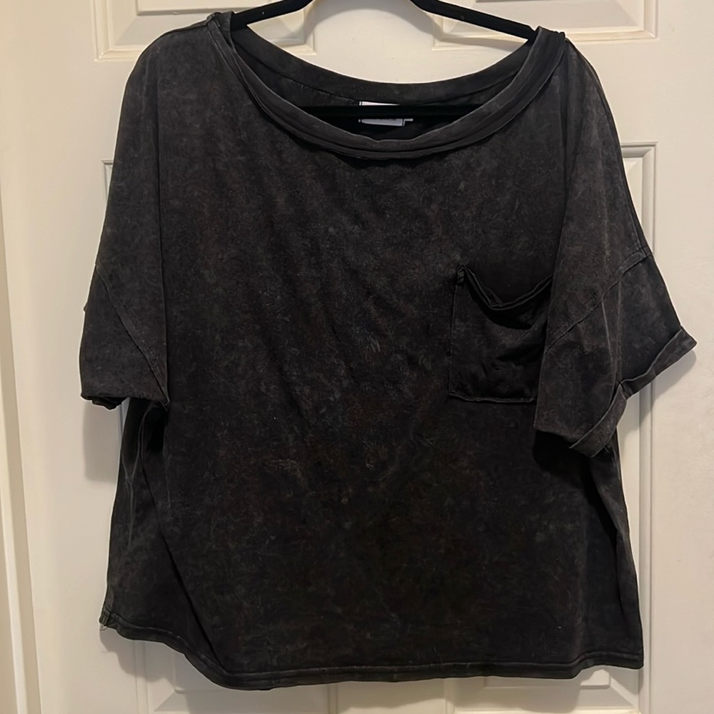 Washed Black Tee
